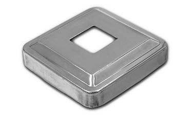 Низ стойки под трубу 20х20 мм, 66х66, высота 16 мм, полированный (AISI 304) k397 купить в Симферополе