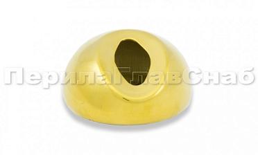 Наконечник штамп, под 30°, Ø38.1 мм, для поручня Ø38.1, золото (AISI 304) k016-88 купить в Симферополе