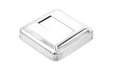 Низ стойки под трубу 40х20 мм, 66х66х0.6, высота 16 мм, полированный (AISI 304) k385-3 купить в Симферополе