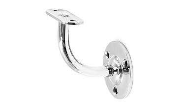 Пристенок с ложементом на плоскость, вынос 65х65, Ø60х3 мм, сварной, нержавеющая сталь AISI 304 полированная k234-5 купить в Симферополе