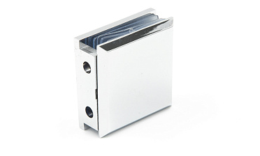 Коннектор для душевой  стена-стекло 45х45 мм, 90°, с двумя отверстиями, цинк, полированный t731 PZn купить в Симферополе Коннектор для душевой  стена-стекло 45х45 мм, 90°, с двумя отверстиями, цинк, полированный t731 PZn купить в Симферополе