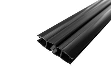 Комплект уплотнителей для стекла 8мм (2 шт.), стекло-стекло, с магнитом 135°, 2,2 м.черный непрозрачный t208 BL-U купить в Симферополе
