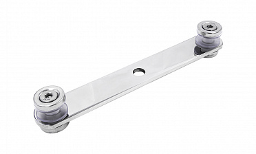 Стеклодержатель пластинчатый, под стекло 6-12 мм, полированный, по центрам 172х5 мм (AISI 304) k023-6 купить в Симферополе Стеклодержатель пластинчатый, под стекло 6-12 мм, полированный, по центрам 172х5 мм (AISI 304) k023-6 купить в Симферополе