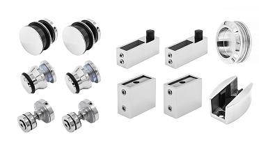 Комплект раздвижной системы для стеклянной душевой, цинк-хром полированный t401 PZn  купить в Симферополе