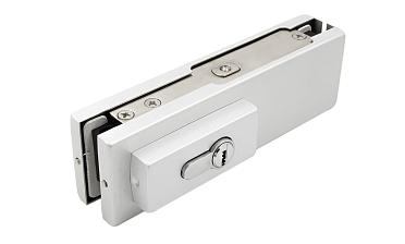 Замок для стеклянной двери угловой с круглым ригелем комплект, под алюминий t150 AL купить в Симферополе