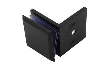  Коннектор для душевой кабины стена-стекло 90°, 45х45, цинк, черный, вырез 69 t732 BZn купить в Симферополе