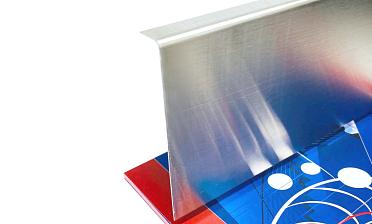 Тыльная накладка из шлифованной нержавейки на профиль т100 15.5х101 мм длина 2 м т100-10 купить в Симферополе