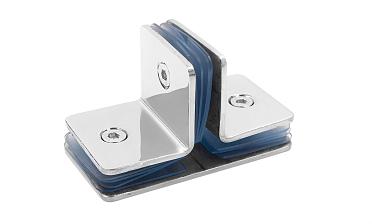 Коннектор для душевой кабины на 3 стекла латунь-хром t727 PC купить в Симферополе