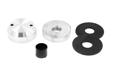 Комплект торцевого крепления несущего стекла, гайка-шайба Ø50х10х18 мм с внутренней резьбой М16, шлифованный AISI 304 k277-8 купить в Симферополе