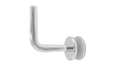 Держатель поручня к стеклу, вынос 60х70, Ø43х5 мм для стекла 10-12мм, (AISI 304) k008-5 купить в Симферополе