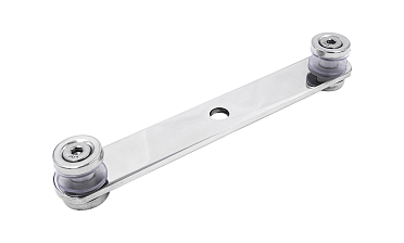 Стеклодержатель пластинчатый, под стекло 6-12 мм, полированный (AISI 201) k047-5 купить в Симферополе