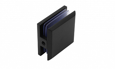  Коннектор для душевой кабины стена-стекло 45х45, вырез 67, цинк, черный t730 BZn купить в Симферополе