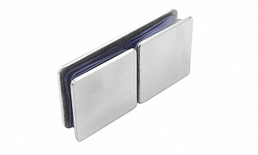 Коннектор для душевой кабины стекло-стекло 180°, 45х45, нерж 304, вырез 64 t724 SSS купить в Симферополе