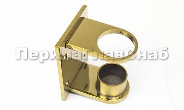 Боковой крепеж С-пластина стакан для Ø38.1 мм, под золото (AISI 304) Фk339-88 купить в Симферополе