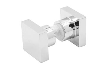 Ручка-кноб квадратная для стекла 6-12 мм, нержавеющая сталь AISI 304, полированная t669 PSS купить в Симферополе