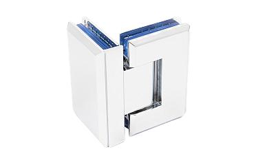 Петля для душевой кабины стекло-стекло 90° 90х55 мм цинк, полированная t304 PZn купить в Симферополе