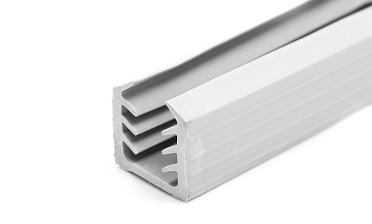 Уплотнитель в поручень с пазом 24х24 для стекла 8мм или триплекса 4+4, EPDM (палки 3 м) СЕРЫЙ Фk309-G купить в Симферополе