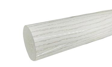 Пластиковый поручень текстурный, цвет белый, Ø49мм, длина 4м k893-2 купить в Симферополе