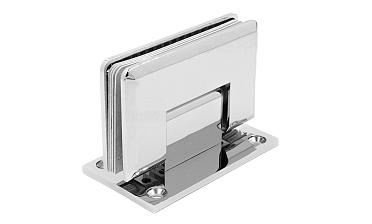 Петля для душевой кабины стена-стекло 90° 90х55 мм латунь-хром, полированная t301 PC купить в Симферополе