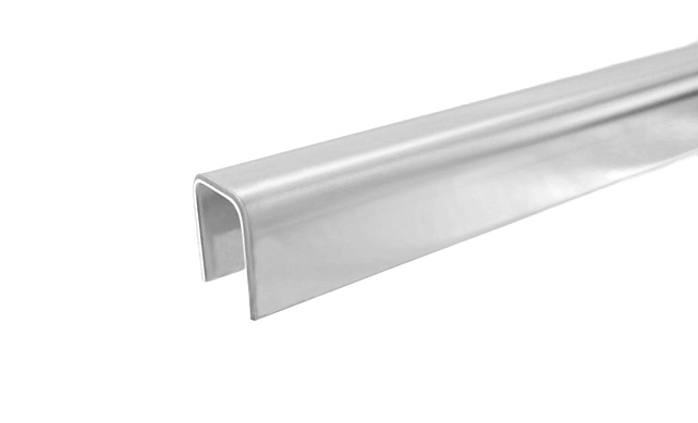 Профиль П-образный, L=2000 мм, t=1.5 мм, для стекла 12 мм, полир. (AISI 304) Ф-0454 Профиль П-образный, L=2000 мм, t=1.5 мм, для стекла 12 мм, полир. (AISI 304) Ф-0454