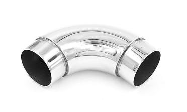 Отвод поручня под Ø38.1х1.5 мм, 90°, литой, полированный, со вставками, (AISI 201) k059-3 купить в Симферополе