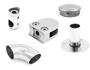 Комплектующие для лестниц, перил и ограждений AISI 316 купить в Симферополе