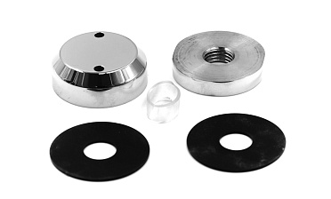 Комплект торцевого крепления несущего стекла, полированный, литой. AISI 304 k277-6  купить в Симферополе Комплект торцевого крепления несущего стекла, полированный, литой. AISI 304 k277-6  купить в Симферополе