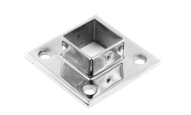 Фланец для трубы 40х40 мм, литой, полированный, (AISI 304) k223 купить в Симферополе