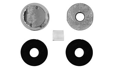 Комплект торцевого крепления несущего стекла, гайка-шайба Ø50х10х18 мм с внутренней резьбой М16, полированный (aisi 201) k277-5 купить в Симферополе