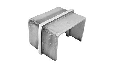 Соединитель для поручня с пазом 40х60 мм, шлифованный (AISI 304) Фk541-2 купить в Симферополе