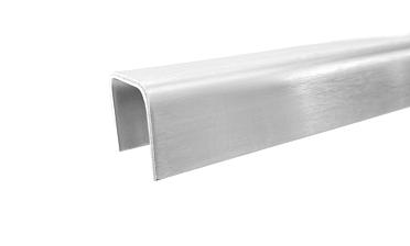 Профиль П-образный, L=2000 мм, t=1.5 мм, для стекла 16 мм, шлиф. (AISI 304) Ф-0456 купить в Симферополе