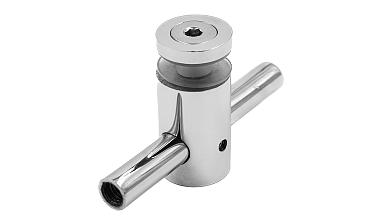 Спайдерный стеклодержатель для стекла 10 мм (5+5 мм), полированный, регулируемый (AISI 201) k215 купить в Симферополе