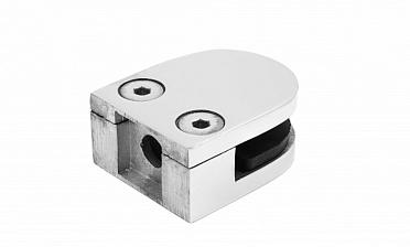 Стеклодержатель литой, под стекло 8-10 мм (4+4 мм), на плоскость 40х23х48 полированный (AISI 316) k002-4 купить в Симферополе