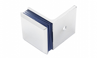 Коннектор для душевой кабины, стена-стекло 90°, 45х45 мм, цинк-хром полированный t732 PZn  купить в Симферополе Коннектор для душевой кабины, стена-стекло 90°, 45х45 мм, цинк-хром полированный t732 PZn  купить в Симферополе