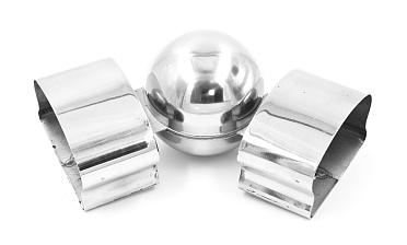 Поворот пластикового фигурного поручня, шаровый, полированный, AISI 304 k061 купить в Симферополе