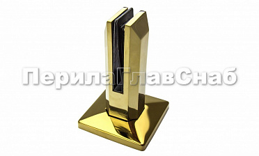 Стеклодержатель литой напольный, плоский 50х50х160 мм, полированный, под золото (AISI 304) Фk275-88 купить в Симферополе Стеклодержатель литой напольный, плоский 50х50х160 мм, полированный, под золото (AISI 304) Фk275-88 купить в Симферополе