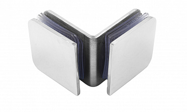 Коннектор для душевой кабины стекло-стекло 90° 45х45 мм полированный t725-2 PSS  купить в Симферополе