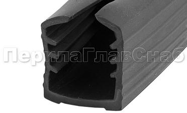 Уплотнитель в поручень с пазом 27х30 для стекла 12 мм, EPDM Фk306 купить в Симферополе