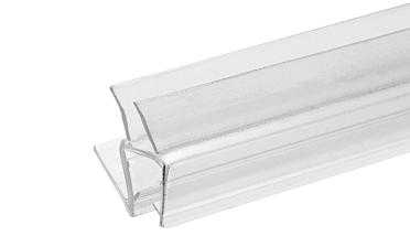 Уплотнитель пластиковый для стекла в душевую кабину 8 мм стена-стекло 2200 мм  t206 купить в Симферополе