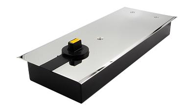 Доводчик для стеклянной двери до 100 кг EN4, напольный, 500 тыс, циклов, нержавеющая сталь AISI 304, полированная t184-3 PSS  купить в Симферополе