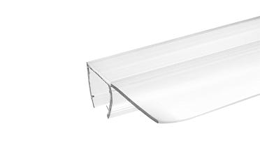 Уплотнитель для стекла 8мм, прозрачный, 90°, стекло-стекло 2,2 м., длина уса 17 мм t215-2 купить в Симферополе