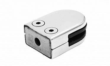 Стеклодержатель штампованный, под стекло 8 мм (4+4 мм), на плоскость 40х22х53 полированный (AISI 304) k039 купить в Симферополе