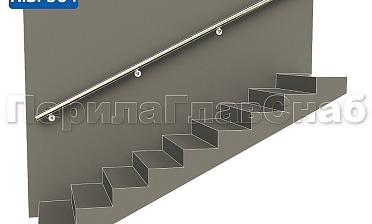 Готовый пристенный поручень с 4 держателями, длина 3300 мм (AISI 304) k730-33 купить в Симферополе