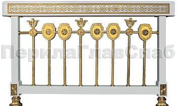 Латунные ограждения лестниц серия – Палладий XL01-1 в Симферополе. Готовые проекты ПерилаГлавСнаб
