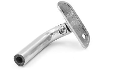 Держатель поручня выносной на стойку, с регул. ложементом под Ø38.1 мм, резьба внутр. М8, шлифованный, (aisi 304) k261-2 купить в Симферополе Держатель поручня выносной на стойку, с регул. ложементом под Ø38.1 мм, резьба внутр. М8, шлифованный, (aisi 304) k261-2 купить в Симферополе