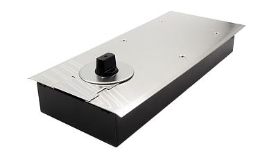 Доводчик для стеклянной двери до 80 кг EN3, напольный, 500 тыс. циклов, нержавеющая сталь AISI 304, шлифованная t183 SSS купить в Симферополе