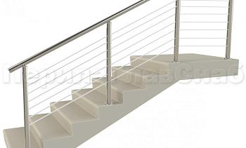 Заполнение из 7ми тросиков (тросик в оболочке) для крыльца в Симферополе. Готовые проекты ПерилаГлавСнаб