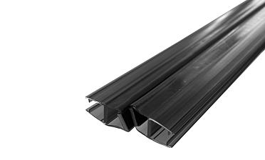 Комплект уплотнителей для стекла 8мм (2 шт.), стекло-стекло, с магнитом 135°, 2,2 м.черный прозрачный t208 BL купить в Симферополе