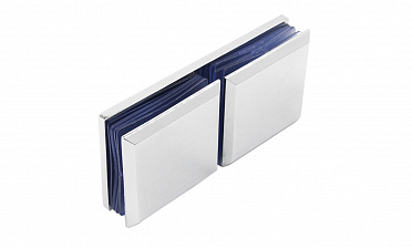 Коннектор для душевой кабины стекло-стекло 180° 45х45 мм цинк-хром полированный t734 PZn купить в Симферополе Коннектор для душевой кабины стекло-стекло 180° 45х45 мм цинк-хром полированный t734 PZn купить в Симферополе