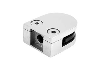 Стеклодержатель литой с вставками под стекло 8-10 мм, 4+4 мм, на плоскость 40х22х50, полированный (AISI 304) k002-10 купить в Симферополе